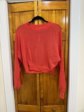 NWT Madewell Orange Lightweight Knit Sweater
